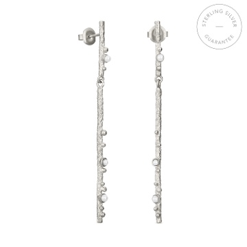 LONG SILVER EARRINGS GUSPIRA