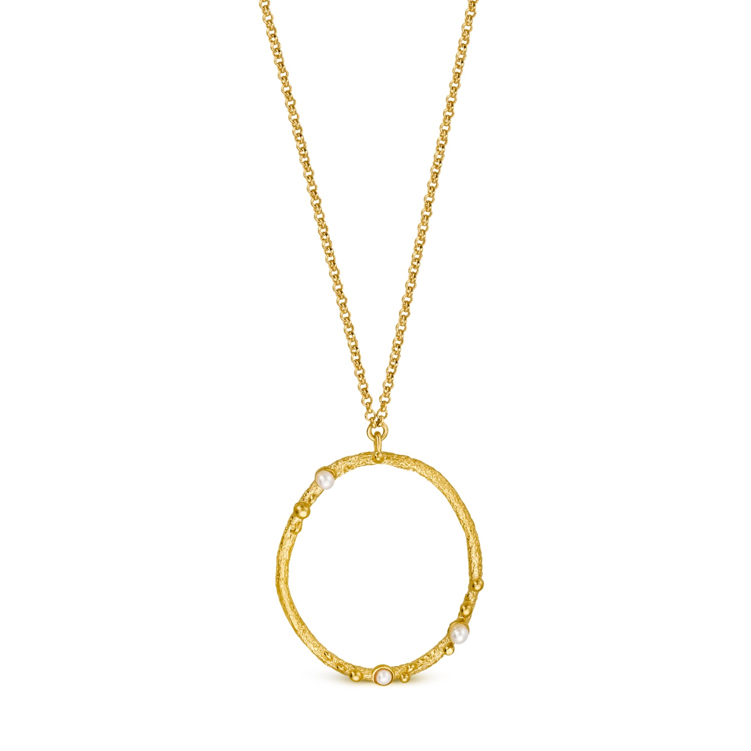 GOLDEN CIRCULAR NECKLACE GUSPIRA
