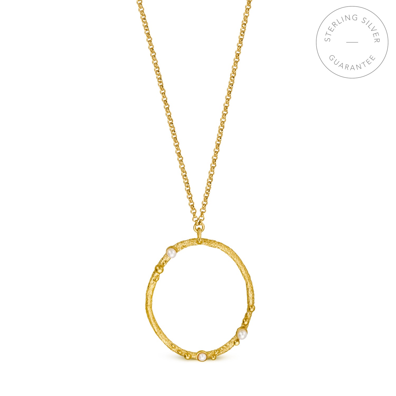 GOLDEN CIRCULAR NECKLACE GUSPIRA