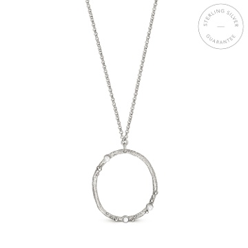 SILVER CIRCULAR NECKLACE GUSPIRA