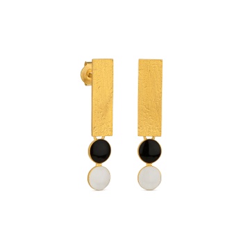 PENDIENTES BLANCO Y NEGRO SOMNI