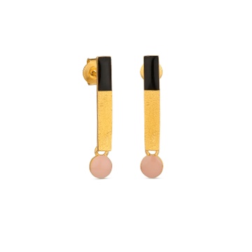 BLACK AND PINK EARRINGS SOMNI