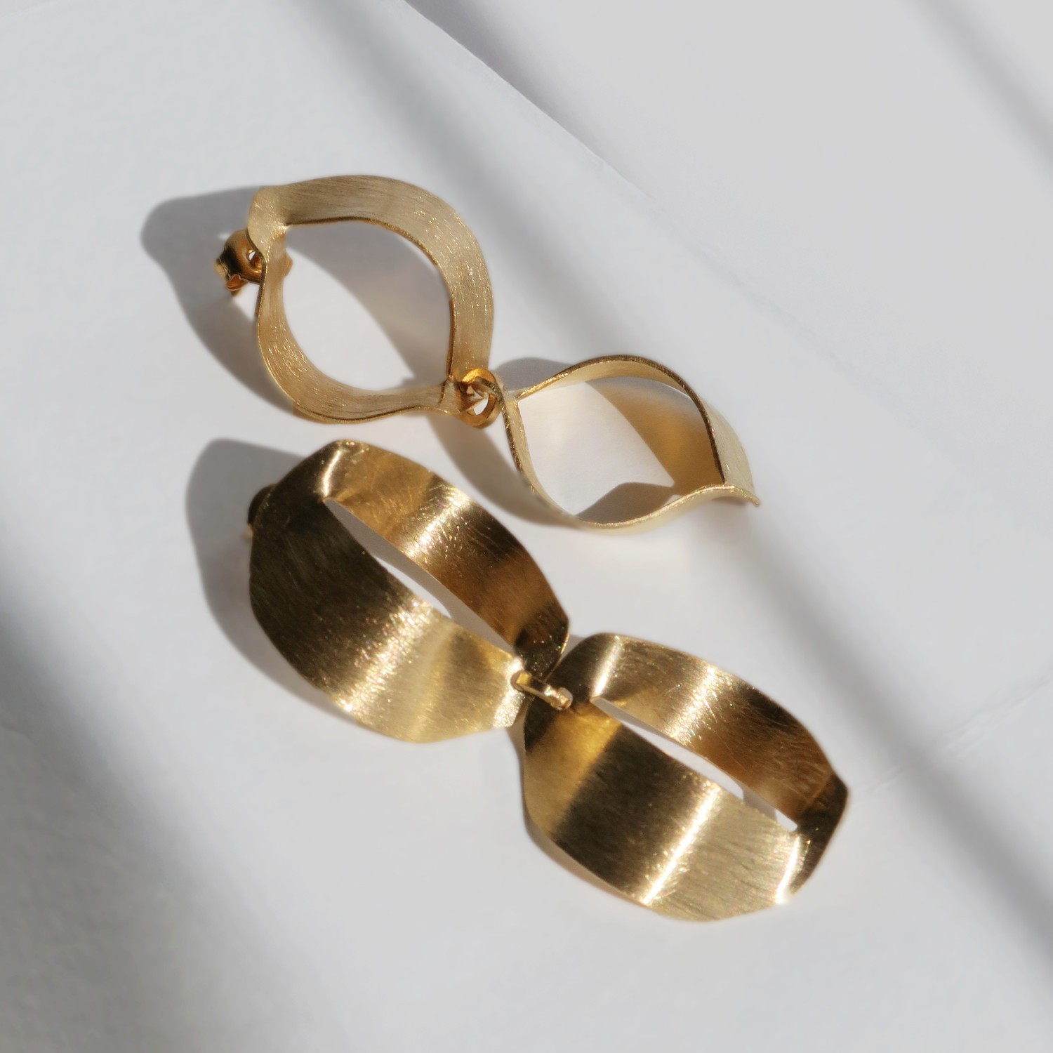 PENDIENTES DOBLES DORADOS XALUC 2