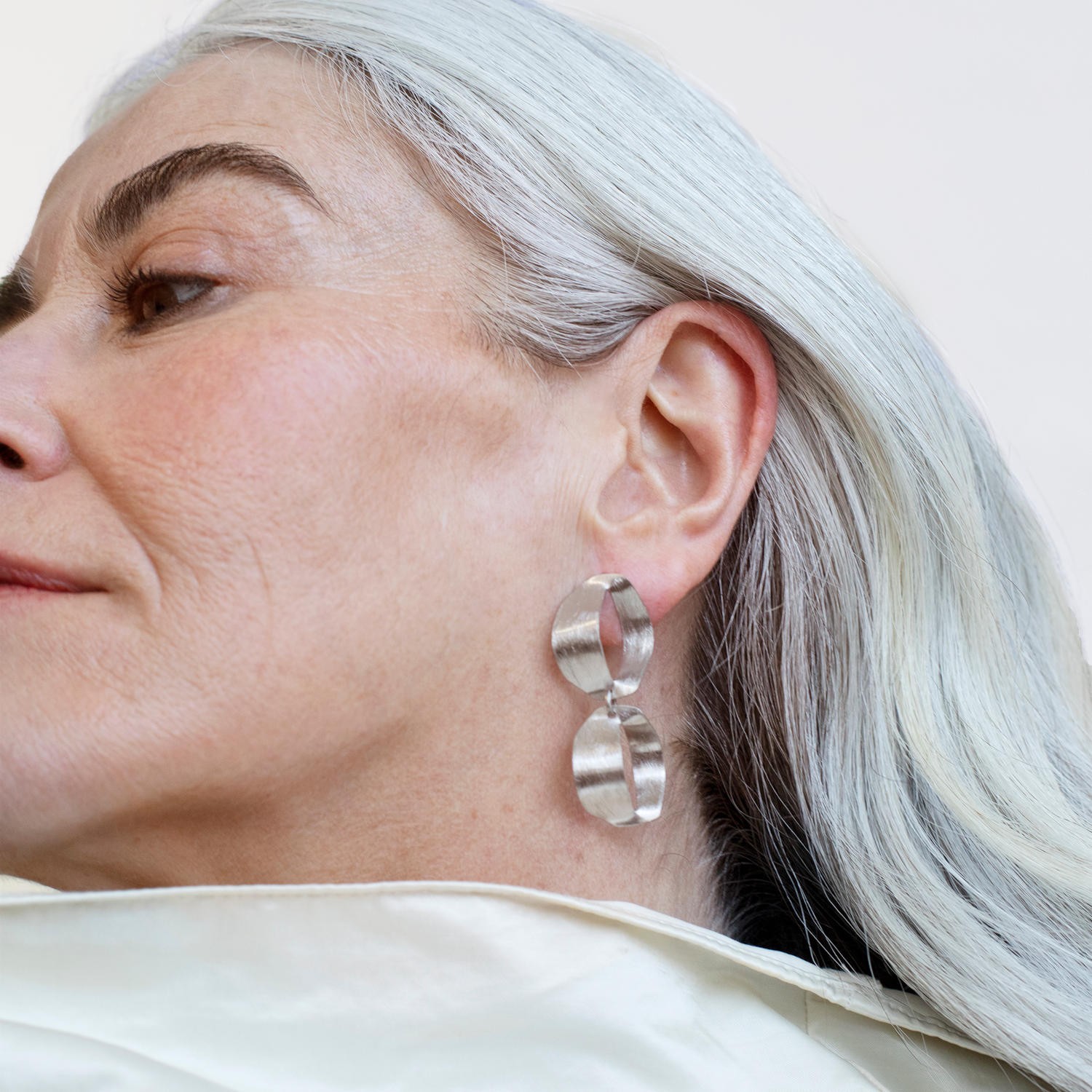 BOUCLES D'OREILLES DOUBLE ARGENT XALUC 1