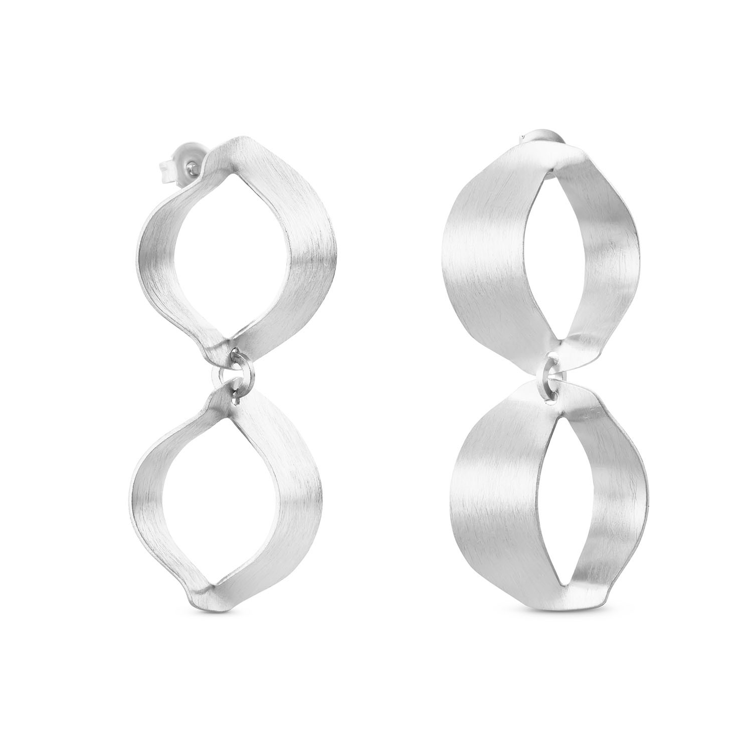 BOUCLES D'OREILLES DOUBLE ARGENT XALUC