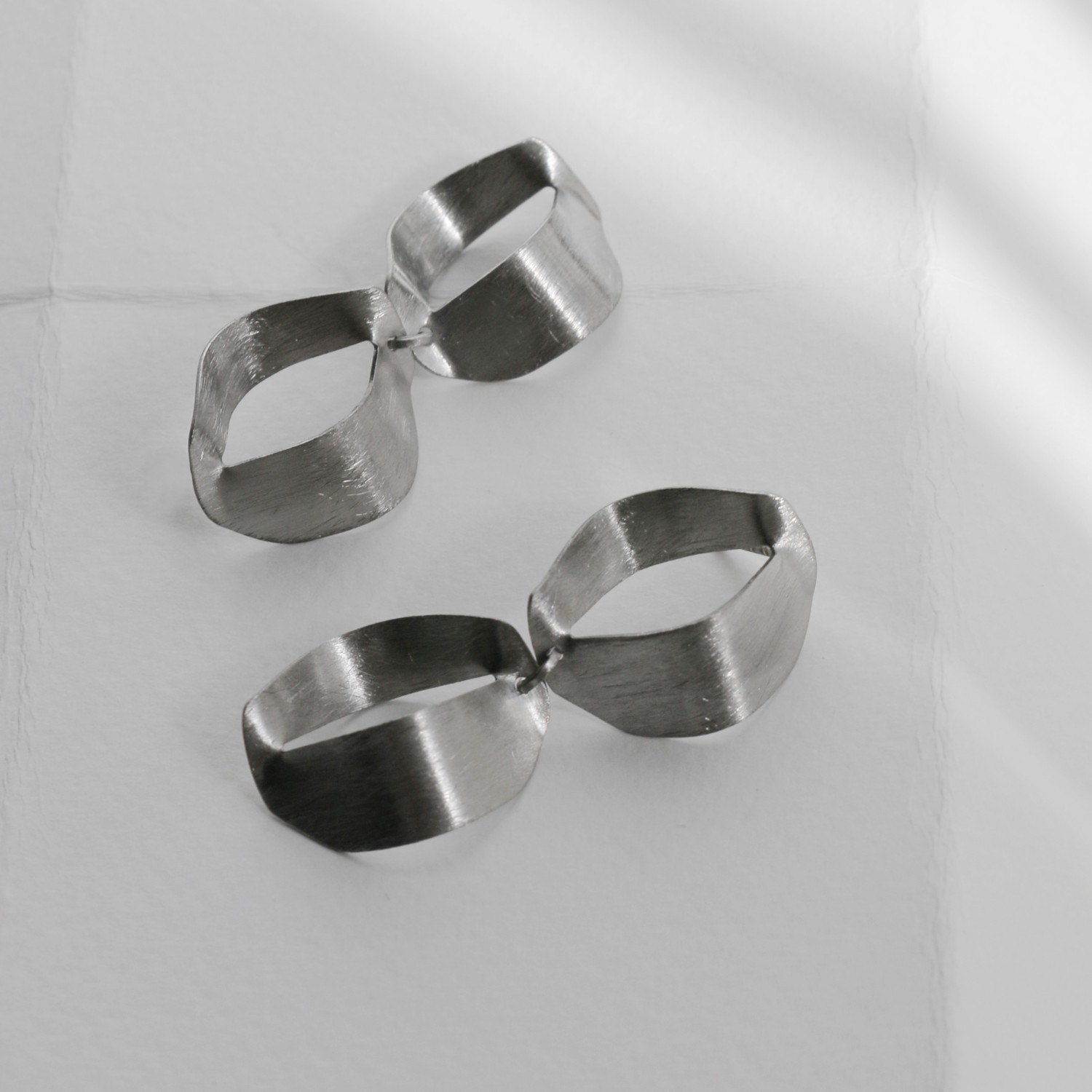 BOUCLES D'OREILLES DOUBLE ARGENT XALUC 3