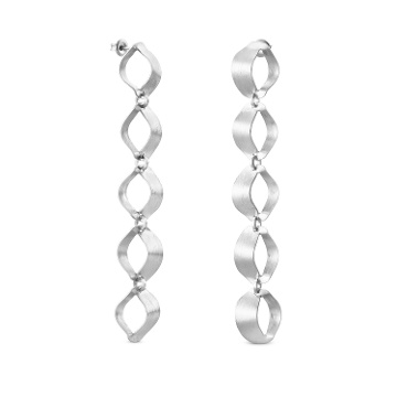 PENDIENTES LARGOS DE PLATA XALUC