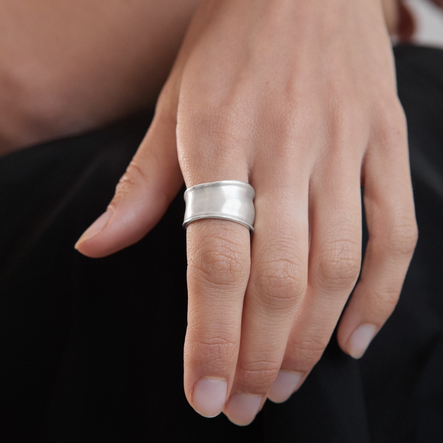 SILVER RING CALA