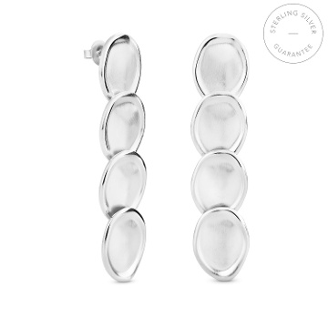 LONG SILVER EARRINGS CALA