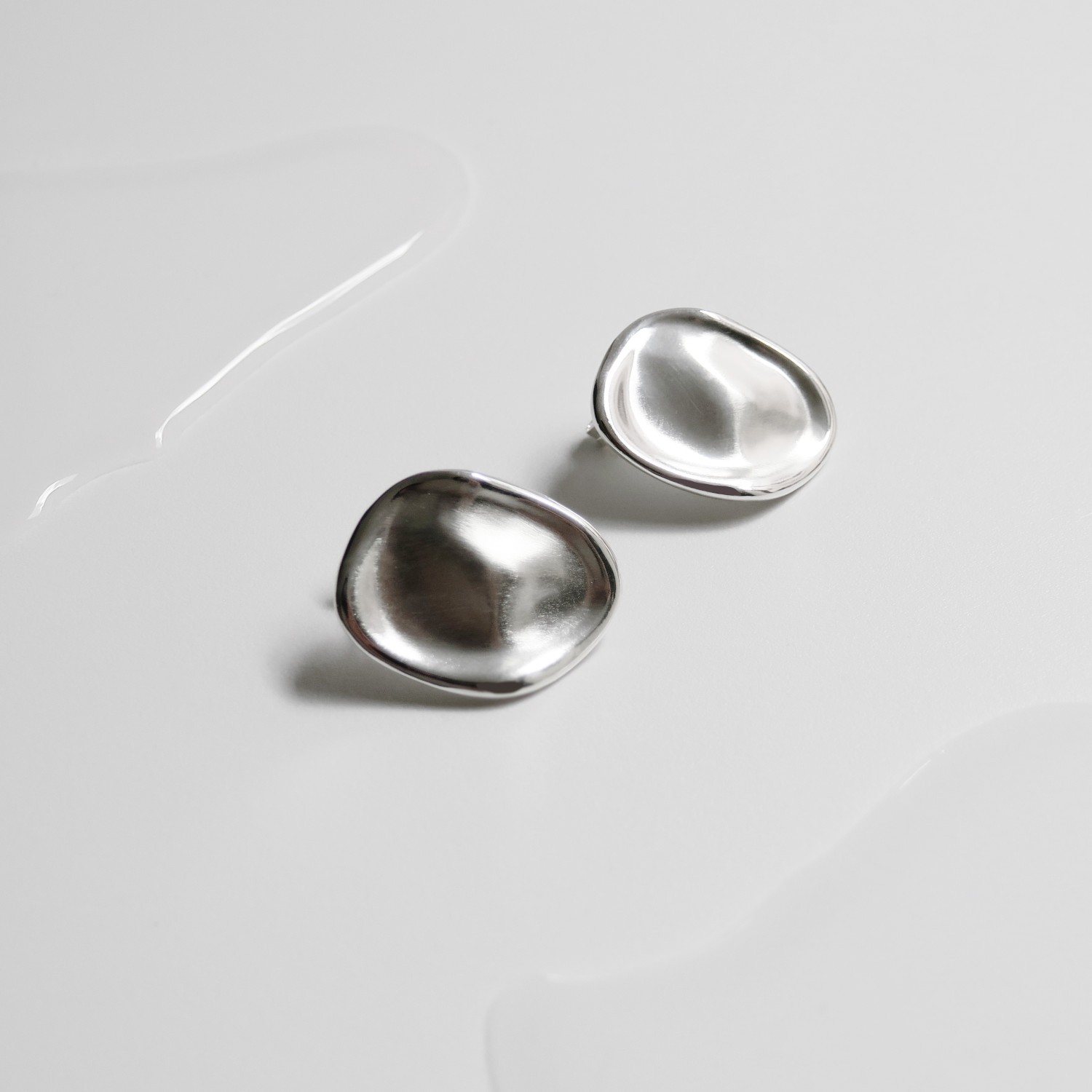LARGE SILVER EARRINGS CALA 3