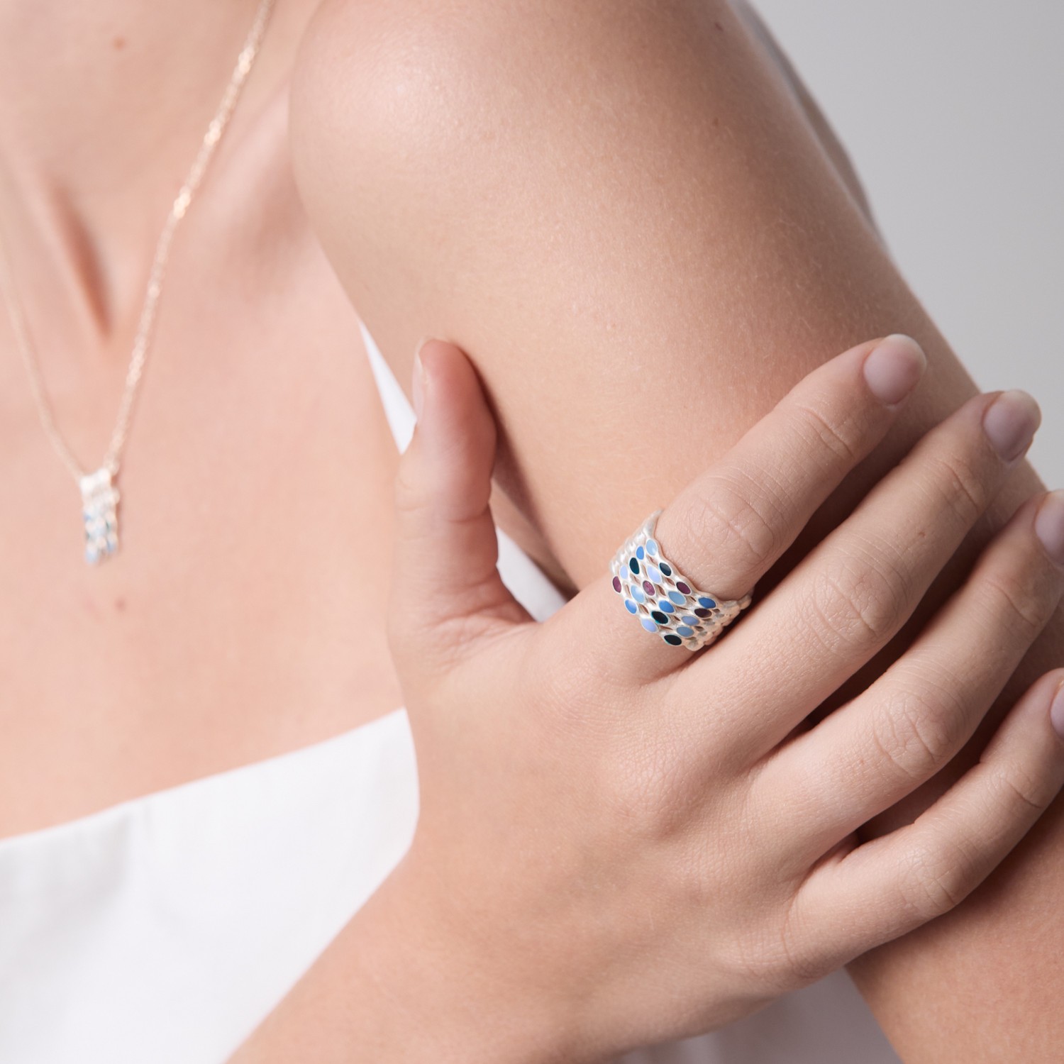 SILVER RING AUBE 1