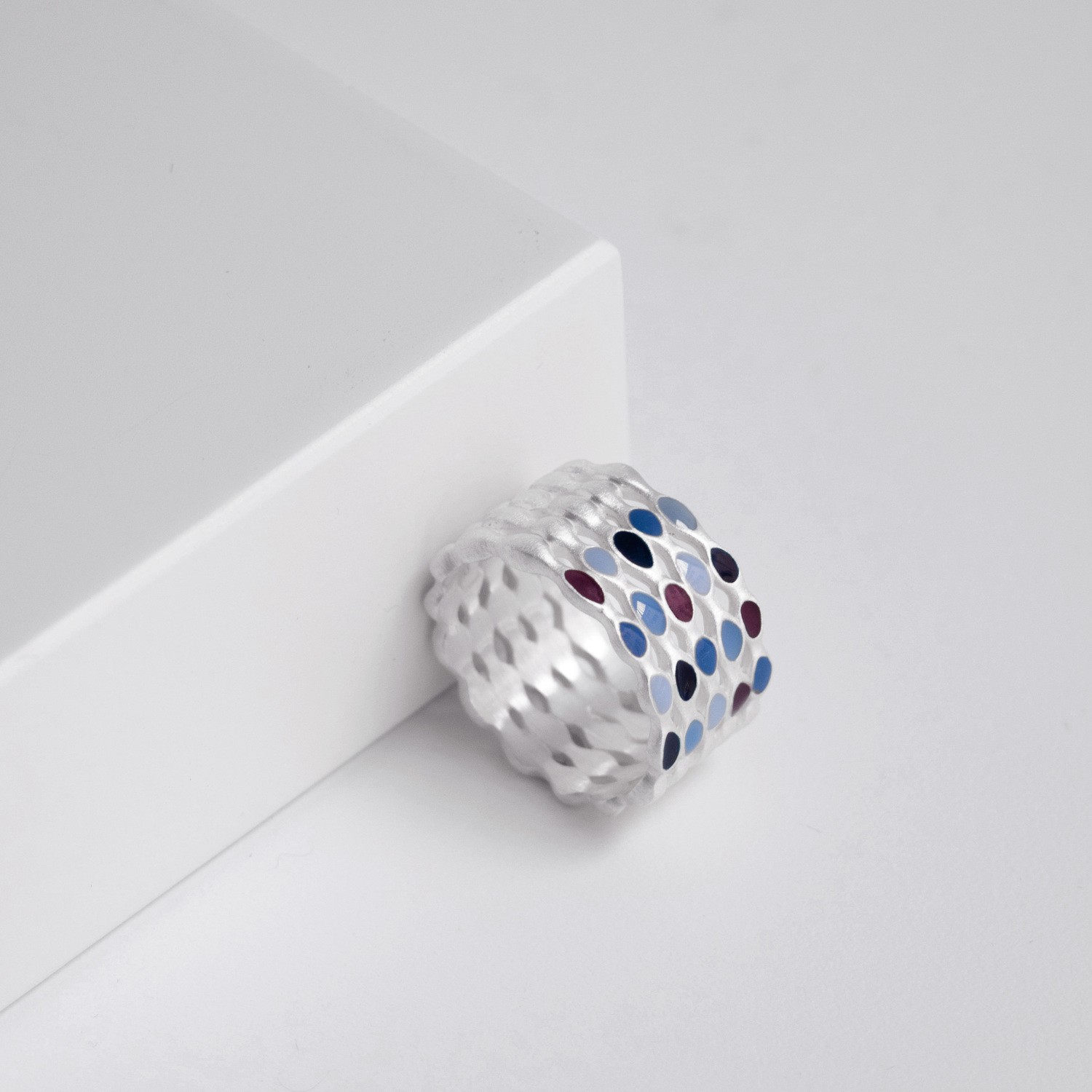 SILVER RING AUBE 3