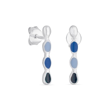BOUCLES D'OREILLES ARGENTÉES AUBE 