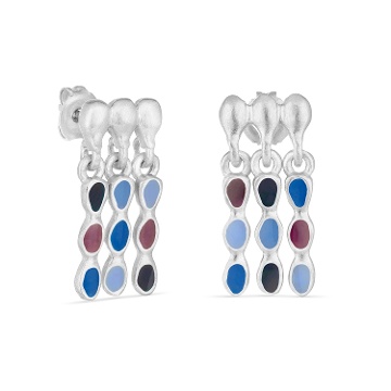 WIDE SILVER-PLATED EARRINGS AUBE