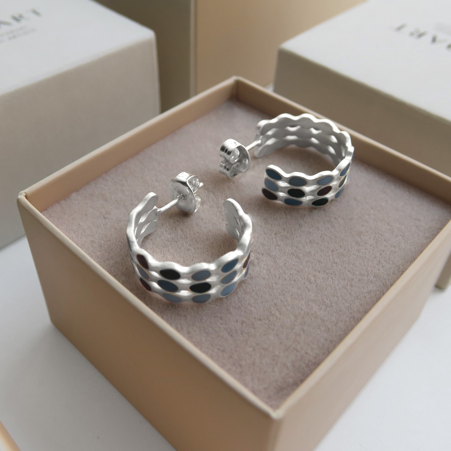 SILVER-PLATED HOOPS AUBE 4
