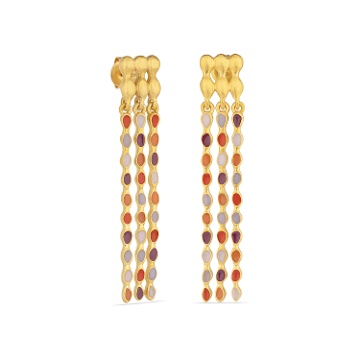 LONG GOLDEN EARRINGS AUBE