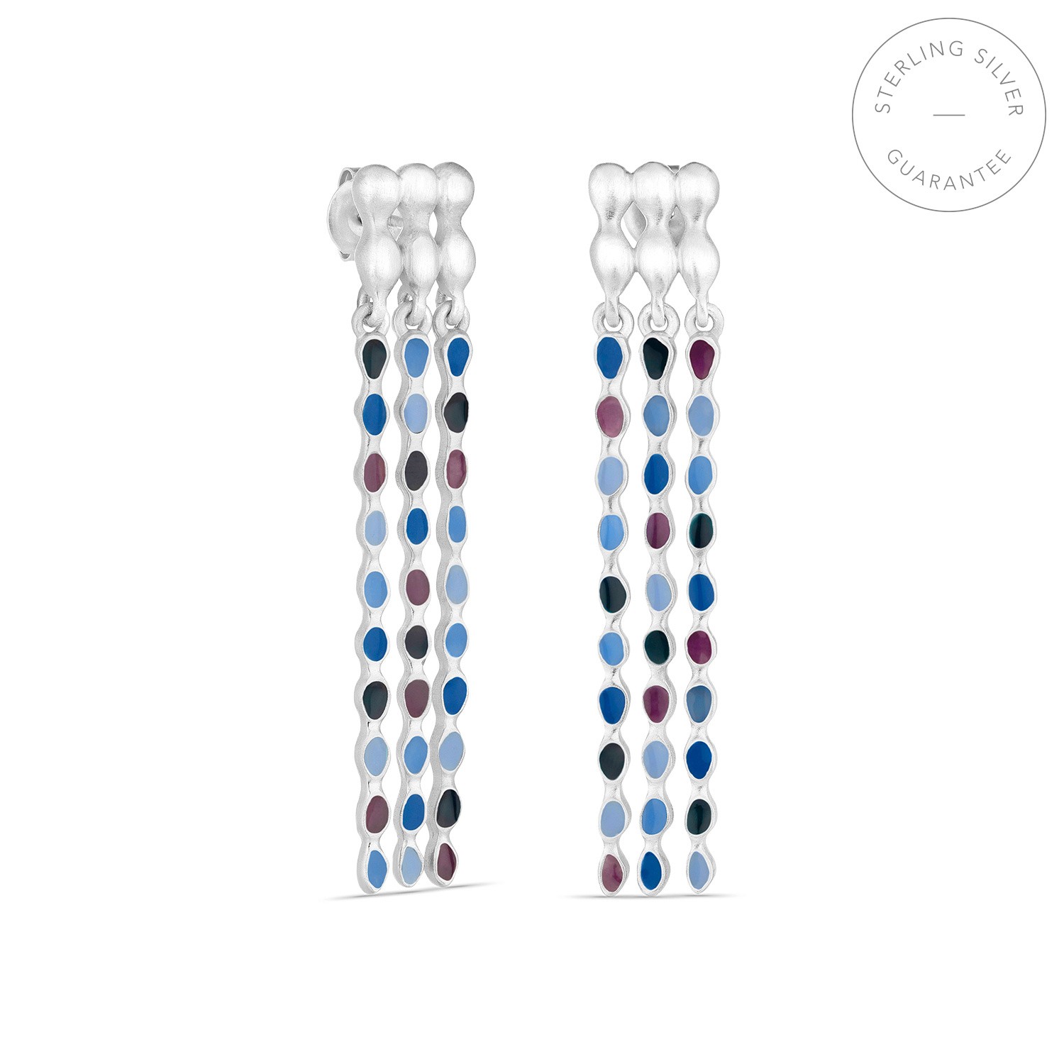 BOUCLES D'OREILLES LONGUES EN ARGENT AUBE