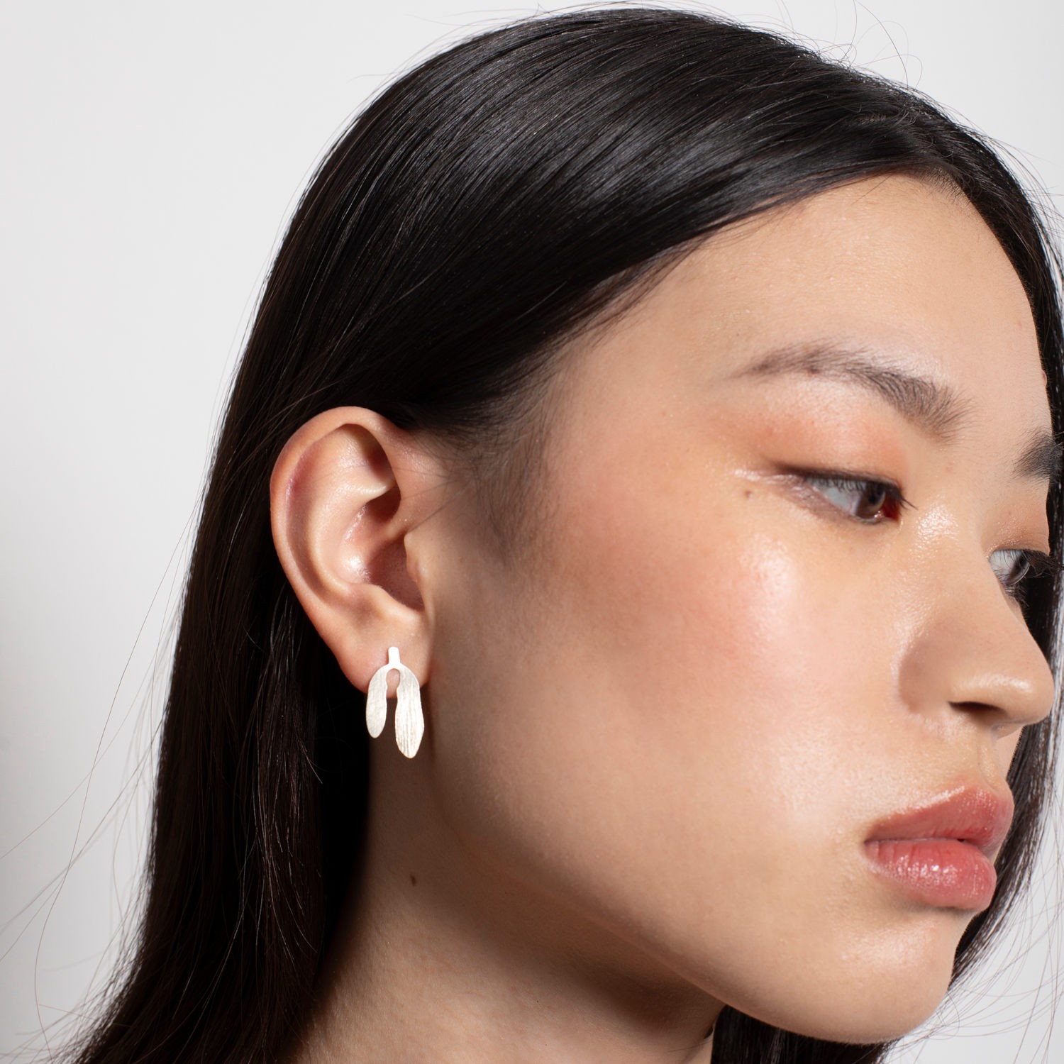 BOUCLES D'OREILLES PETITES ARGENTÉES SILVELA 1