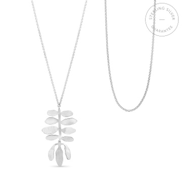 LONG SILVER NECKLACE SILVELA