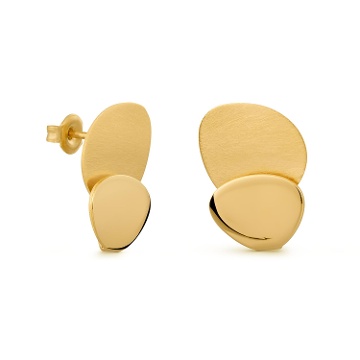 BOUCLES D'OREILLES PETITES ET DORÉES ECLIPSE