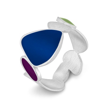 SILVER-PLATED RING THALUS