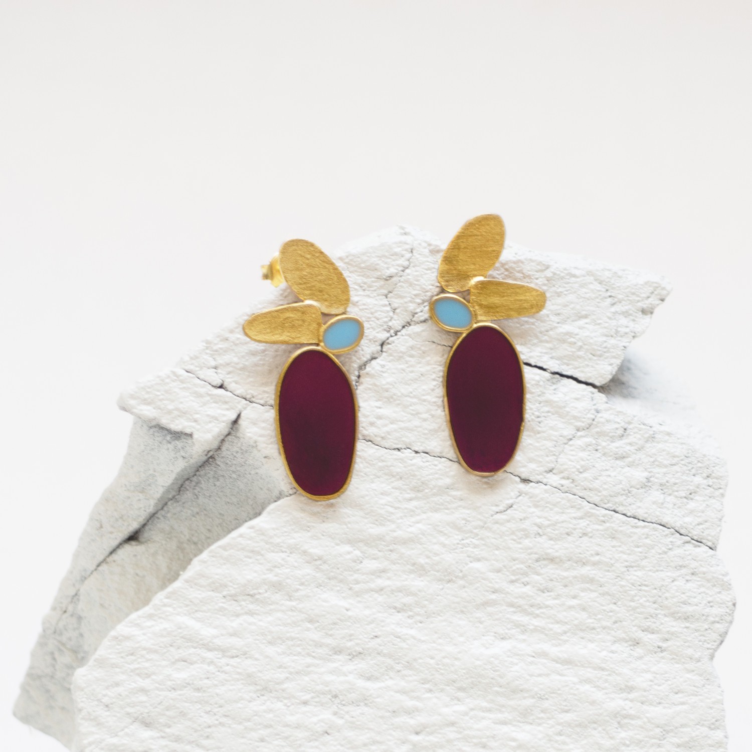 LARGE GOLDEN EARRINGS THALUS 2