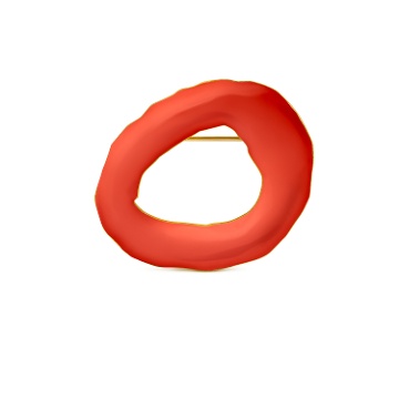 AGULLA DAURADA MIRÓ JEWELRY VERMELLA