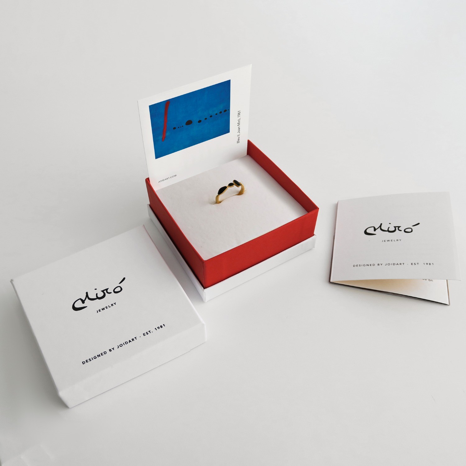 GOLDEN RING MIRÓ JEWELRY BLACK