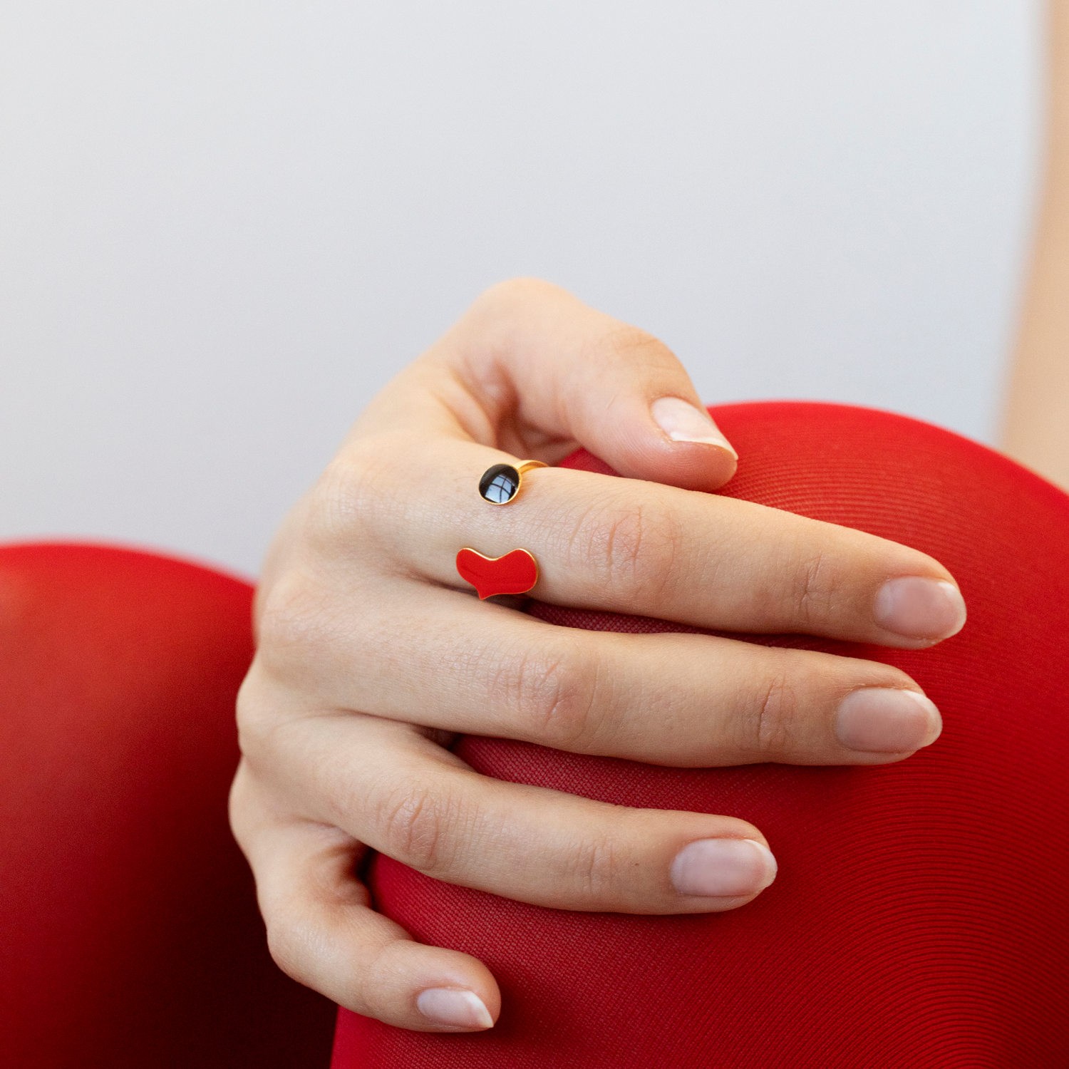 GOLDEN HEART RING MIRÓ JEWELRY 1