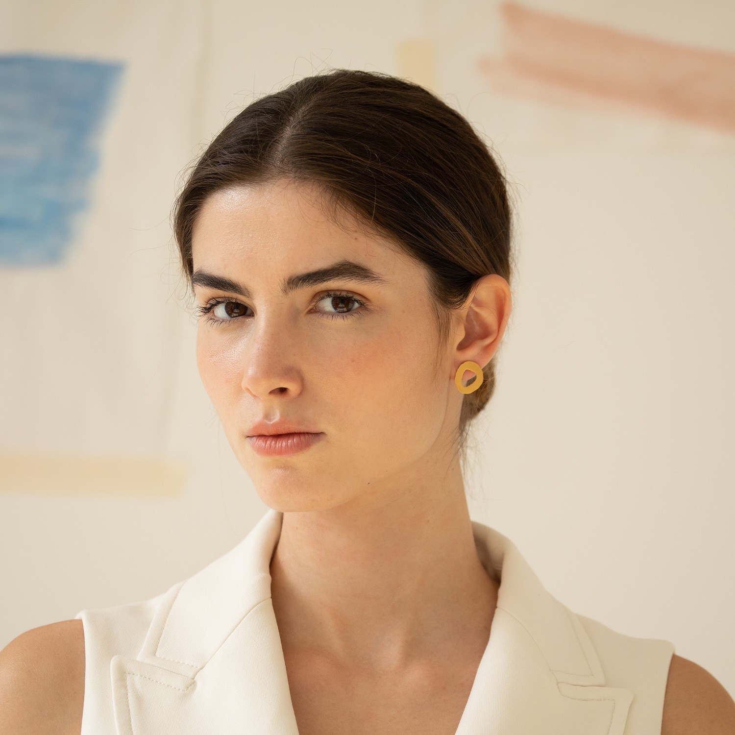 GOLDENE OHRRINGE MIRÓ JEWELRY | Entworfen Von Joidart | Miró-Kollektion