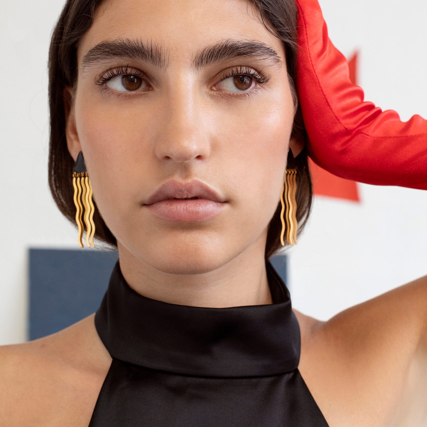 GOLDEN EARRINGS MIRÓ JEWELRY SHAPES