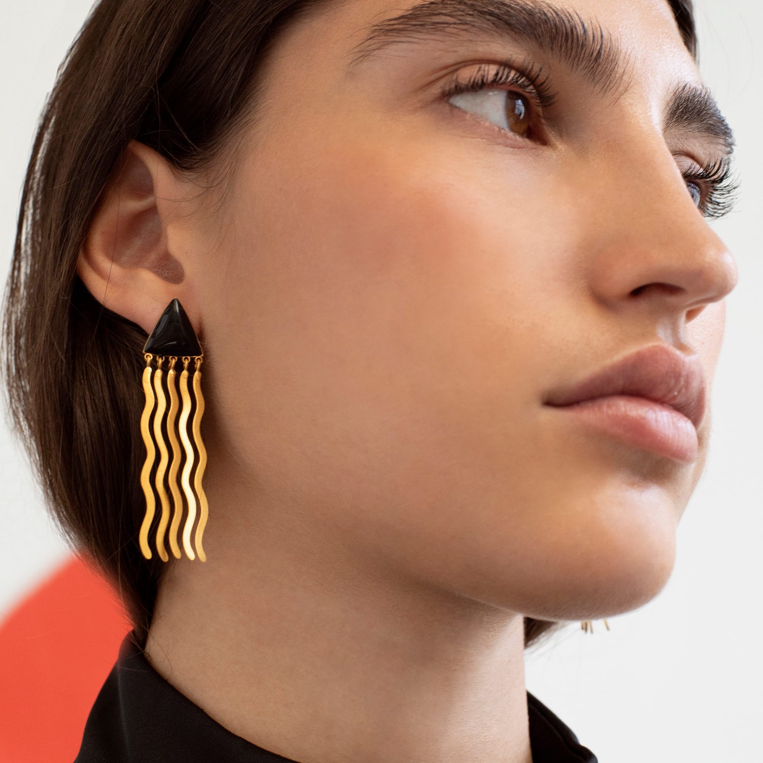 GOLDEN EARRINGS MIRÓ JEWELRY SHAPES