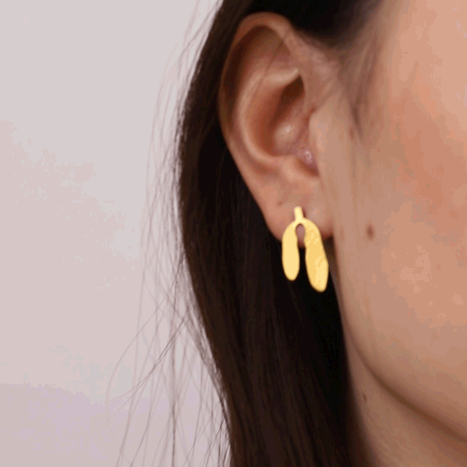 BOUCLES D'OREILLES PETITES  DORÉES SILVELA 5