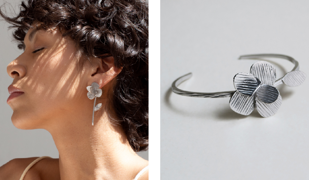 Joies de plata flors Joidart dona