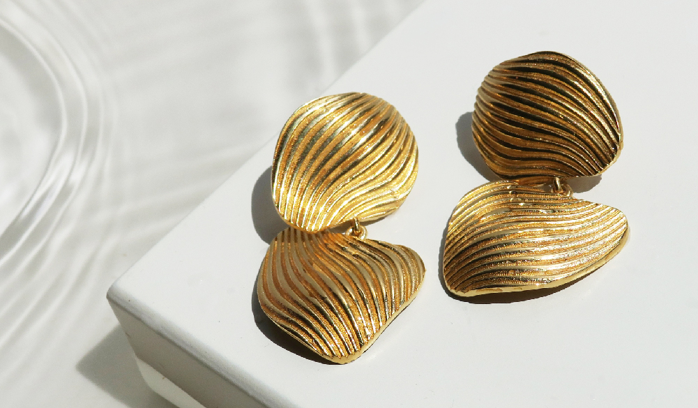 Pendientes dorados mujer Joidart